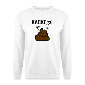 Kack Egal - Unisex Pullover - Weiß - Vorne - Alina (178cm) & Michal (187cm)