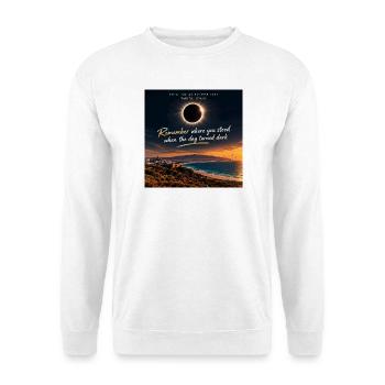 Ecllipse Tarifa 2027 - Unisex Pullover - Weiß - Vorne - Alina (178cm) & Michal (187cm)