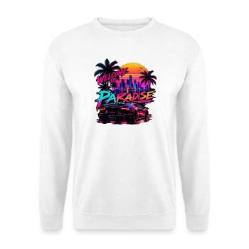 Neon Paradise - Unisex Pullover - Weiß - Vorne - Alina (178cm) & Michal (187cm)