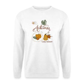 Autumn - Unisex Pullover - Weiß - Vorne - Alina (178cm) & Michal (187cm)