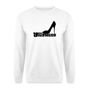 Ja, Herrin Stiletto Heel - Unisex Pullover - Weiß - Vorne - Alina (178cm) & Michal (187cm)