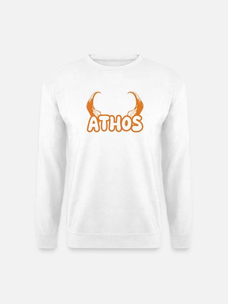 Athos als Teufel - Unisex Pullover - Weiß