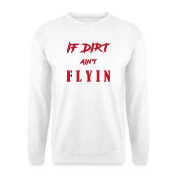 Dirt Track Racing - Unisex Pullover - Weiß - Vorne - Alina (178cm) & Michal (187cm)