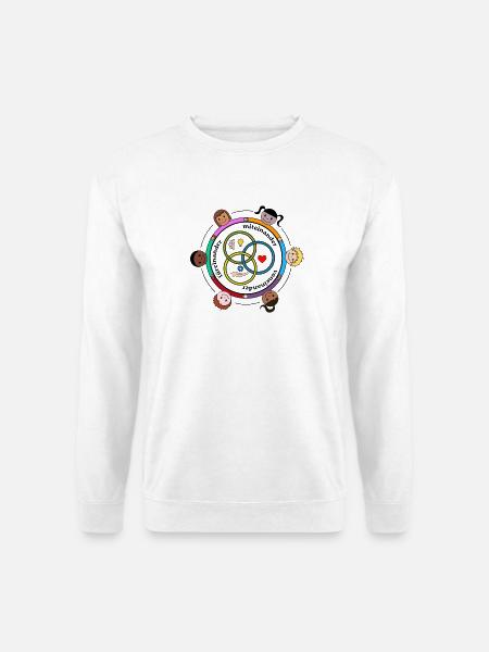 Hand in Hand - Gemeinschaft & Inklusion - Unisex Pullover - Weiß