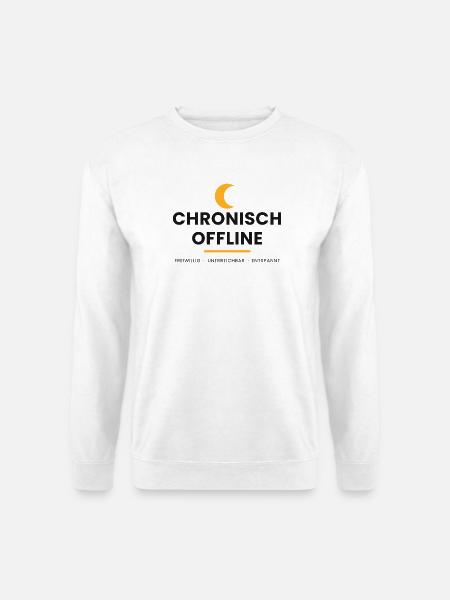 Chronisch Offline - Unisex Pullover - Weiß