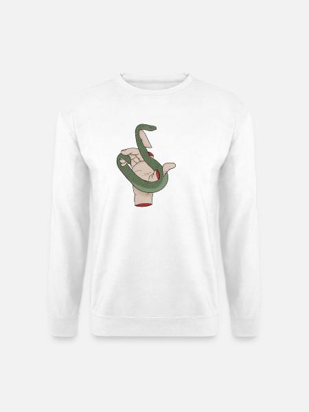 Schlangenhand - Unisex Pullover - Weiß