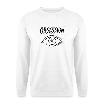 Besessenheit, Wunschauge - Unisex Pullover - Weiß - Vorne - Alina (178cm) & Michal (187cm)
