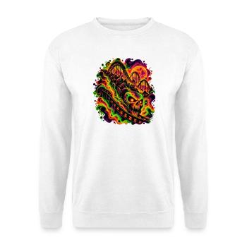 Ride of No Return - Unisex Pullover - Weiß - Vorne - Alina (178cm) & Michal (187cm)