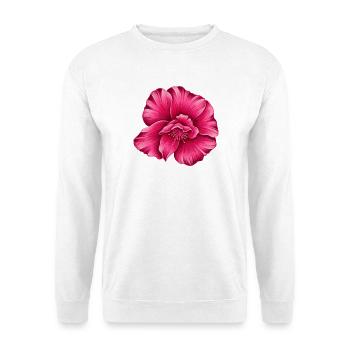 oleander blüte - Unisex Pullover - Weiß - Vorne - Alina (178cm) & Michal (187cm)