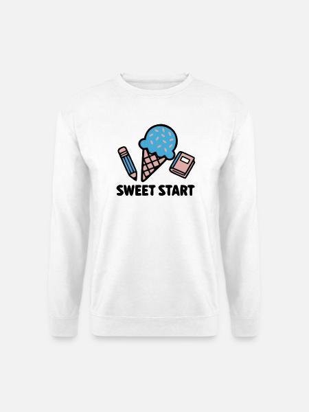 Sweet Start Einschulung Logo - Unisex Pullover - Weiß