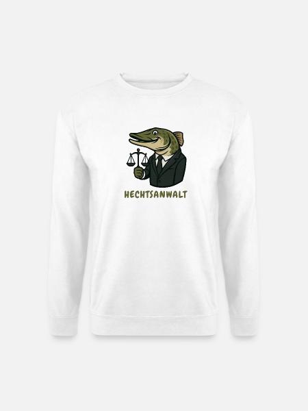 HECHTSANWALT  - Unisex Pullover - Weiß
