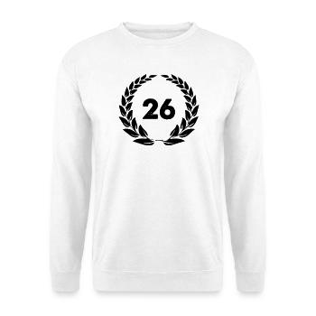 26 - Unisex Pullover - Weiß - Vorne - Alina (178cm) & Michal (187cm)