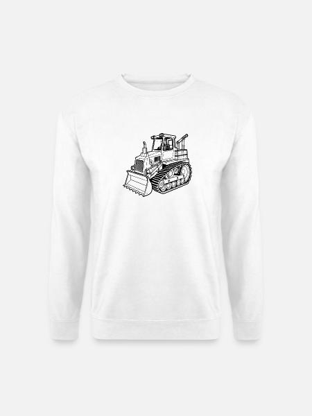 Planierraupe - Unisex Pullover - Weiß