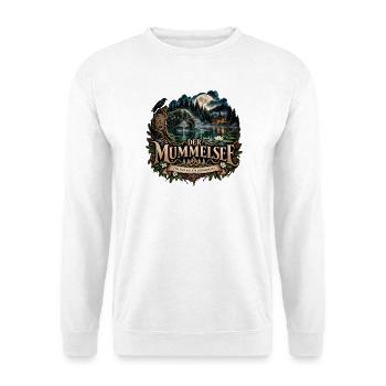 Der Mummelsee – Schwarzwälder Sage - Unisex Pullover - Weiß - Vorne - Alina (178cm) & Michal (187cm)