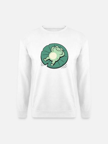 Blattschlummerfrosch - Unisex Pullover - Weiß