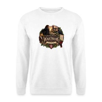 Die Wartburg – Thüringer Sage - Unisex Pullover - Weiß - Vorne - Alina (178cm) & Michal (187cm)