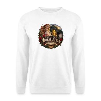 Der Hörselberg – Thüringer Sage - Unisex Pullover - Weiß - Vorne - Alina (178cm) & Michal (187cm)
