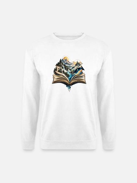 Buch - Unisex Pullover - Weiß