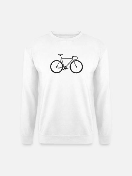 Fixie Bike grau - Unisex Pullover - Weiß