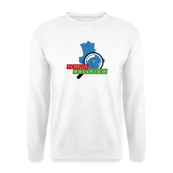 Halle-S-III - Unisex Pullover - Weiß - Vorne - Alina (178cm) & Michal (187cm)