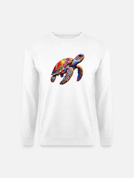 Schildkröte - Unisex Pullover - Weiß