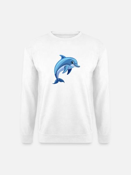 Delfin - Unisex Pullover - Weiß