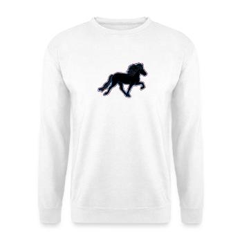Icelandic Tölter - Unisex Pullover - Weiß - Vorne - Alina (178cm) & Michal (187cm)