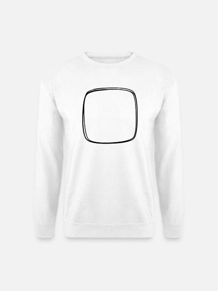 Satzzeichen handgezeichnet - Unisex Pullover - Weiß