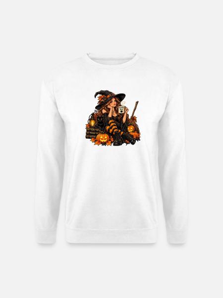Halloween Hexe - Unisex Pullover - Weiß