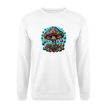 MUSHROOM - Unisex Pullover - Weiß - Vorne - Alina (178cm) & Michal (187cm)