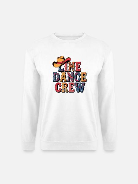 Line Dance Crew Vintage Stars - Unisex Pullover - Weiß