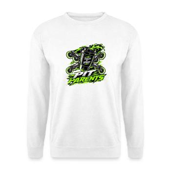 Pit Parents Inline Speedskating  - Unisex Pullover - Weiß - Vorne - Alina (178cm) & Michal (187cm)