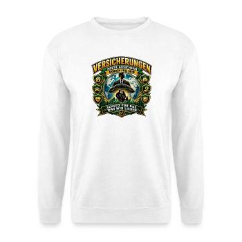 Versicherungsvertreter & Finanzberater | Finanzen  - Unisex Pullover - Weiß - Vorne - Alina (178cm) & Michal (187cm)