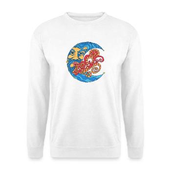 Windblower - Unisex Pullover - Weiß - Vorne - Alina (178cm) & Michal (187cm)