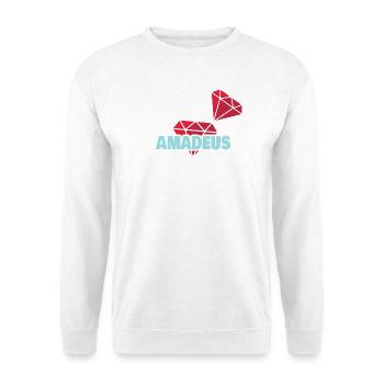 Amadeus - Unisex Pullover - Weiß - Vorne - Alina (178cm) & Michal (187cm)