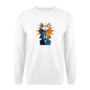 Shephard - Unisex Pullover - Weiß - Vorne - Alina (178cm) & Michal (187cm)