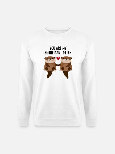 Otterliebe im Doppelpack - Unisex Pullover - Weiß