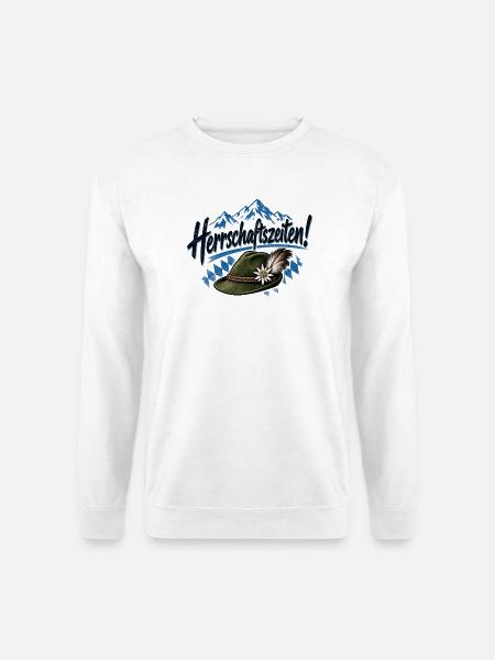 Herrschaftszeiten Trachten Outfit - Unisex Pullover - Weiß