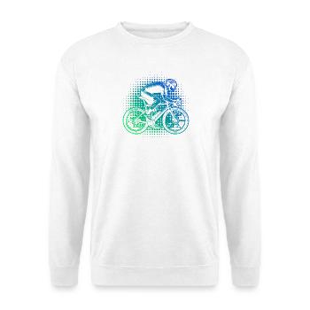Geschenkidee für einen Roadbike mit Roadbike - Unisex Pullover - Weiß - Vorne - Alina (178cm) & Michal (187cm)