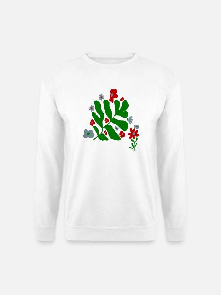 Flower - Unisex Pullover - Weiß