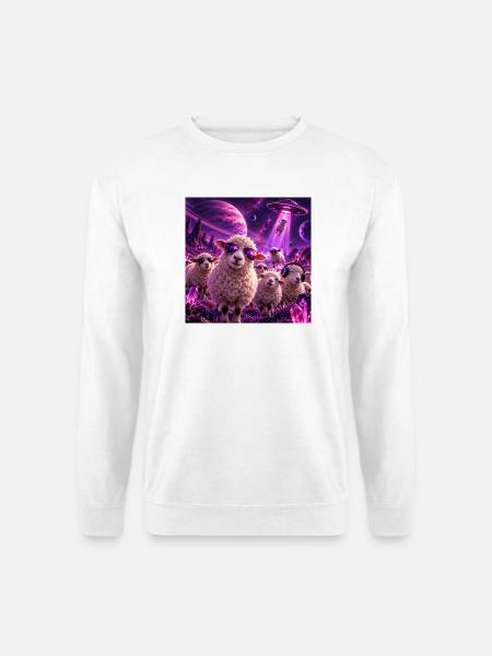 Spacesheep - Unisex Pullover - Weiß