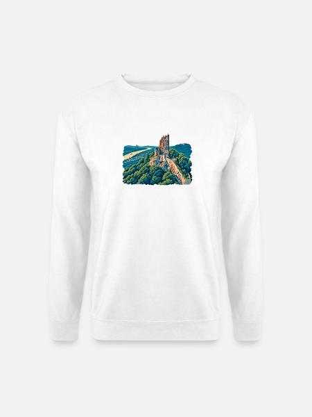 Drachenfels Retro - Unisex Pullover - Weiß