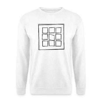 Adventskalender handgezeichnet - Unisex Pullover - Weiß - Vorne - Alina (178cm) & Michal (187cm)