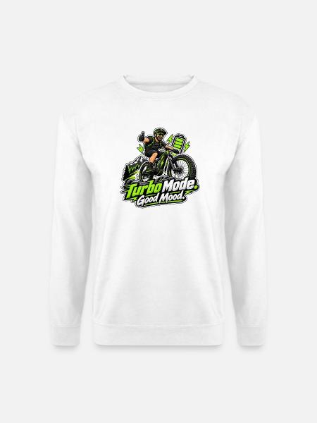 E-Bike Turbo - Unisex Pullover - Weiß