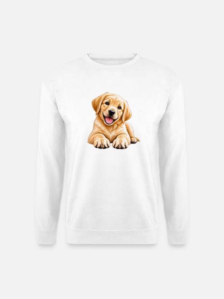 Fröhlicher Welpe - Unisex Pullover - Weiß