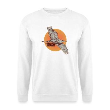 ICH LIEBE ES, ZU GEHEN - Unisex Pullover - Weiß - Vorne - Alina (178cm) & Michal (187cm)