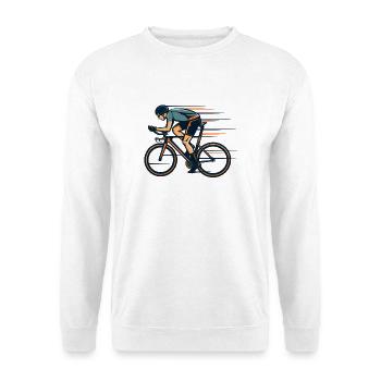 Straßenräder - Unisex Pullover - Weiß - Vorne - Alina (178cm) & Michal (187cm)