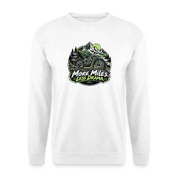 E-Bike Touren - Unisex Pullover - Weiß - Vorne - Alina (178cm) & Michal (187cm)
