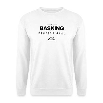 Schildkroete - Basking Professional - Reptilien - Unisex Pullover - Weiß - Vorne - Alina (178cm) & Michal (187cm)