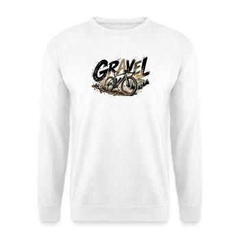 Gravel - Unisex Pullover - Weiß - Vorne - Alina (178cm) & Michal (187cm)